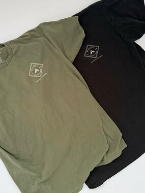 Graphic Tee - Olive Green & Black